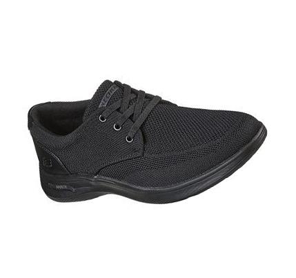 Férfi Skechers Arch Fit Darlo - Weedon Slip Ons Fekete | HU53438