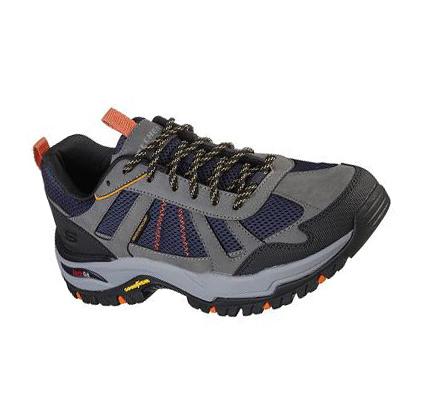 Férfi Skechers Arch Fit Dawson - Vortego Oxford Cipő Sötétkék Szürke | HUI736R