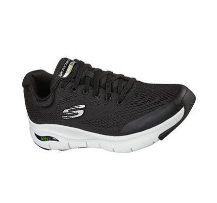 Férfi Skechers Arch Fit Edzőcipő Fekete Fehér | HU5714R