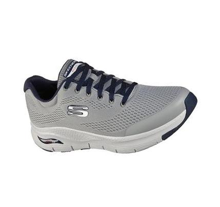 Férfi Skechers Arch Fit Edzőcipő Szürke Sötétkék | HU57125