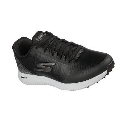 Férfi Skechers Arch Fit GO GOLF Max 2 Golf Cipő Fekete Fehér | HUA058W