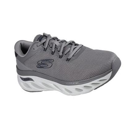 Férfi Skechers Arch Fit Glide-Step - Highlighter Gyalogló Cipő Szürke | HU65120