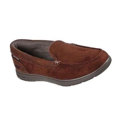 Férfi Skechers Arch Fit Lounge - Cirrus Slip Ons Csokoládé | HU44573