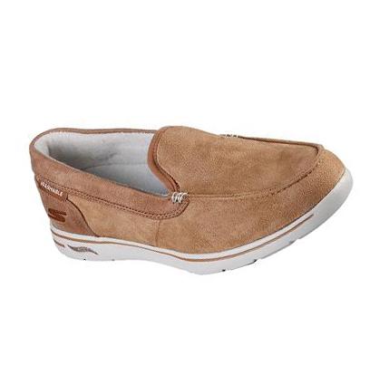 Férfi Skechers Arch Fit Lounge - Cirrus Papucs Barna | HU6808B