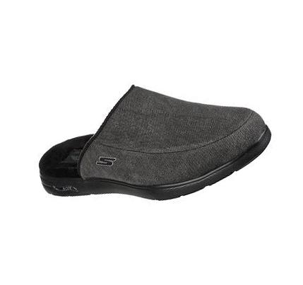 Férfi Skechers Arch Fit Lounge Papucs Fekete | HU6858R