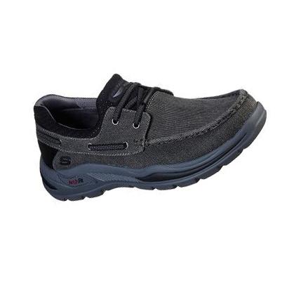 Férfi Skechers Arch Fit Motley - Oven Vitorlás Cipő Fekete | HU7981Q