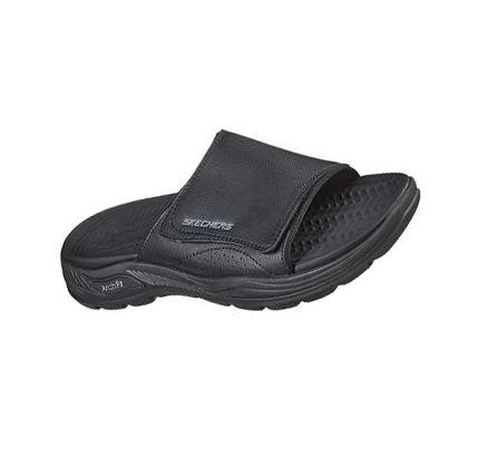 Férfi Skechers Arch Fit Motley - Revelo Szandál Fekete | HU6133D