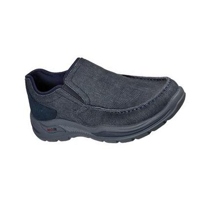 Férfi Skechers Arch Fit Motley - Rolens Alkalmi Cipő Sötétkék | HUA193X