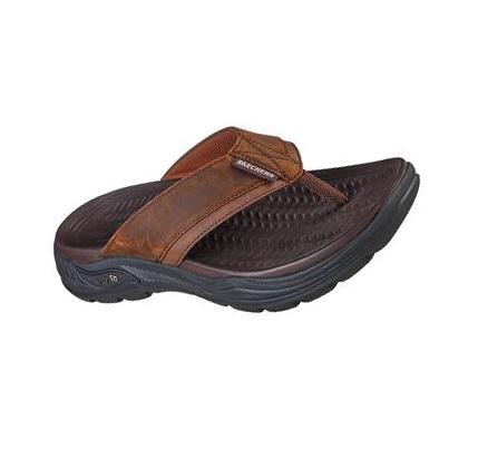 Férfi Skechers Arch Fit Motley SD - Malico Szandál Barna | HU6208R