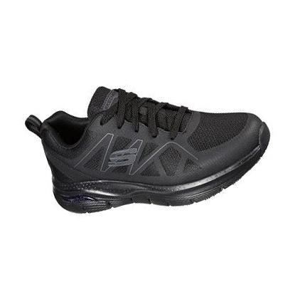 Férfi Skechers Arch Fit SR - Axtell Munkacipő Fekete | HU7536B