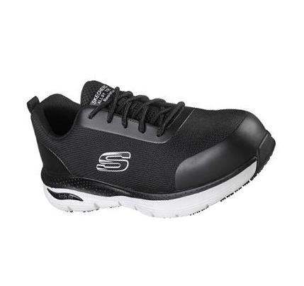 Férfi Skechers Arch Fit SR - Ringstap Alloy Toe Munkacipő Fekete Fehér | HU7061B