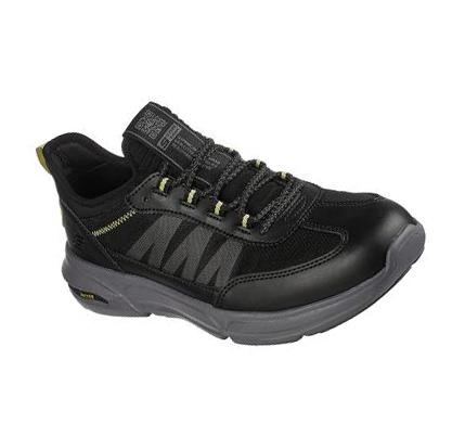 Férfi Skechers Arch Fit Talon - Higson Slip Ons Fekete | HUI282L