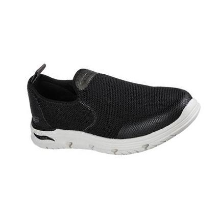 Férfi Skechers Arch Fit Vortell - Fabien Slip Ons Fekete | HUI993D