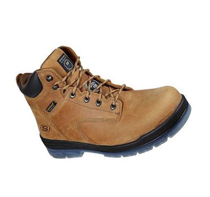 Férfi Skechers Argum - Alkova ST WP Munkacipő Barna | HU4736W