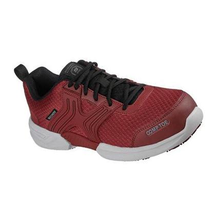 Férfi Skechers Bomal Comp Toe Munkacipő Bordó | HU4836A
