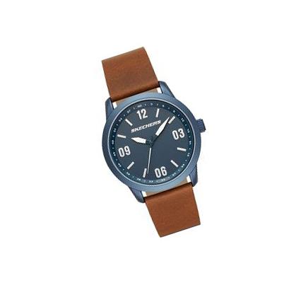Férfi Skechers Bracer Óra Barna Kék | HUA312A