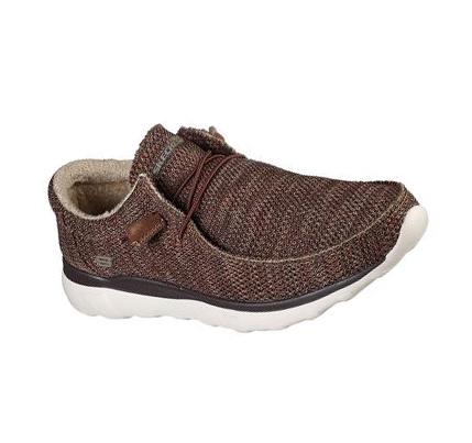 Férfi Skechers Bulger - Zenwick Papucs Barna | HU7483G