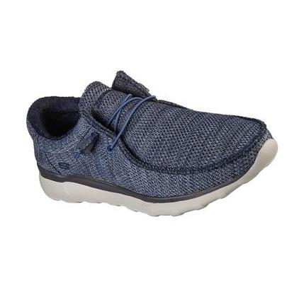 Férfi Skechers Bulger - Zenwick Papucs Sötétkék | HU7408A