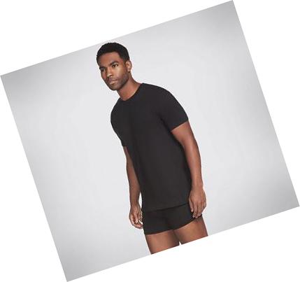 Férfi Skechers Crew Neck Tee - 3 Pack Fehérnemű Fekete Fehér Szürke | HU35758