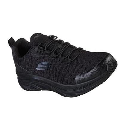 Férfi Skechers D'Lux Walker SR - Luxir Munkacipő Fekete | HU7561G