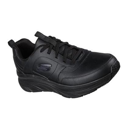 Férfi Skechers D'Lux Walker SR - Splendal Munkacipő Fekete | HU7586R