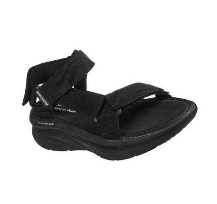 Férfi Skechers D'Lux Walker Szandál Fekete | HU65334