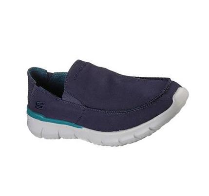 Férfi Skechers Del Retto - Alvert Slip Ons Sötétkék | HU7075P
