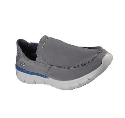 Férfi Skechers Del Retto - Alvert Slip Ons Szürke | HU7087B
