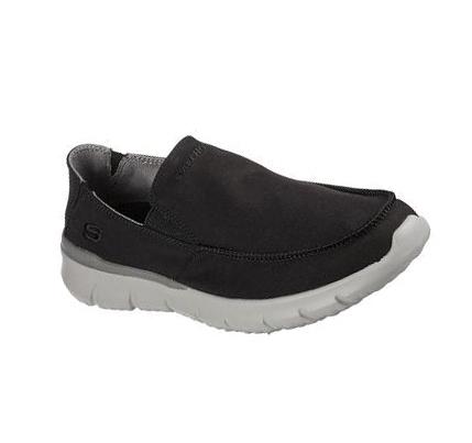 Férfi Skechers Del Retto - Alvert Slip Ons Fekete | HU7089D