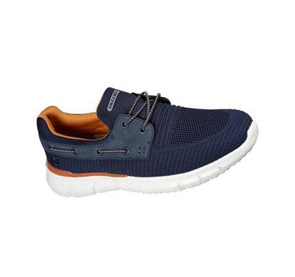 Férfi Skechers Del Retto - Clean Slate Vitorlás Cipő Sötétkék | HU7856W
