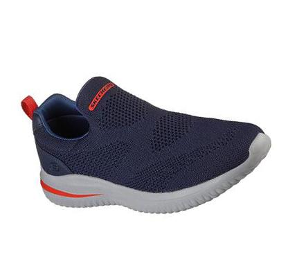 Férfi Skechers Delson 3.0 - Fairfield Slip Ons Sötétkék | HU7312L