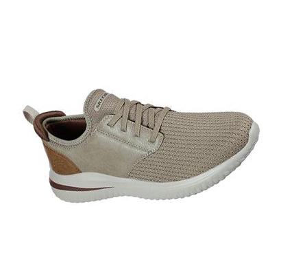 Férfi Skechers Delson 3.0 - Mooney Slip Ons Barna | HU7387P
