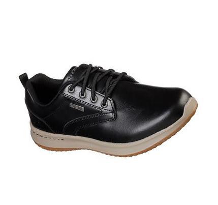 Férfi Skechers Delson - Antigo Slip Ons Fekete | HU4507X