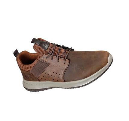 Férfi Skechers Delson - Axton Alkalmi Cipő Barna | HU72874
