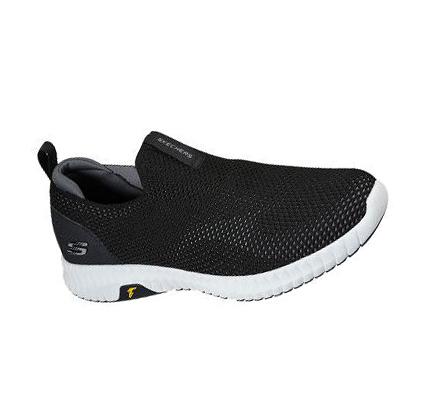 Férfi Skechers Elite Flex Prime Slip Ons Fekete Fehér | HU4957D