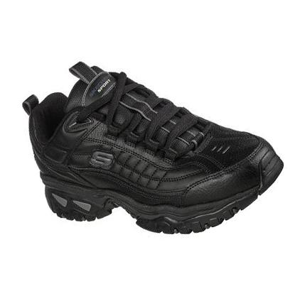Férfi Skechers Energy - After Burn Tornacipő Fekete | HU3925Q