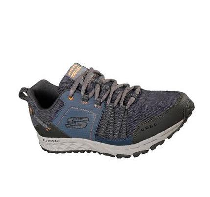 Férfi Skechers Escape Plan Túracipő Sötétkék | HU5583E