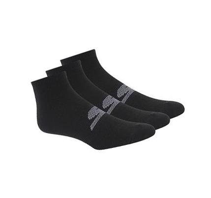 Férfi Skechers Extended Size Microfiber Low Cut - 3 Pack Zokni Fekete | HUA200C
