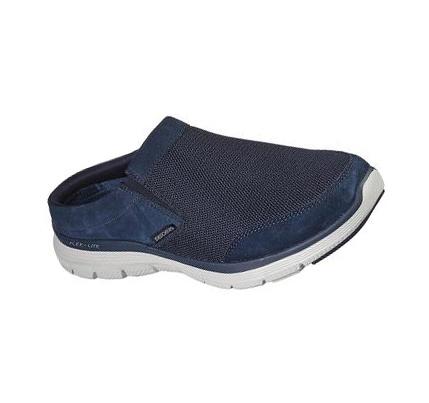 Férfi Skechers Flex Advantage 4.0 - Katana Slip Ons Sötétkék | HU7564A