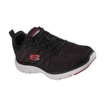 Férfi Skechers Flex Advantage 4.0 - Valkin Edzőcipő Fekete | HU3812C