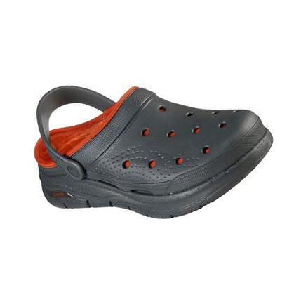Férfi Skechers Foamies: Arch Fit Bélelt - Chillaxing Papucs Olivazöld | HU7308K
