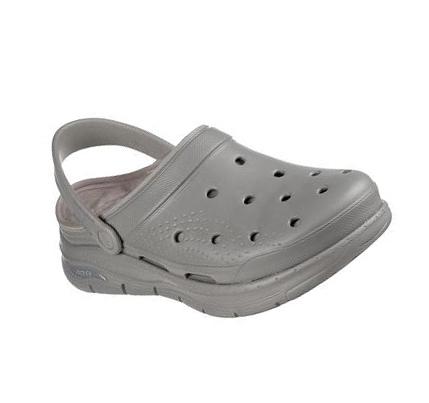 Férfi Skechers Foamies: Arch Fit Bélelt - Chillaxing Papucs Szürke | HU73330