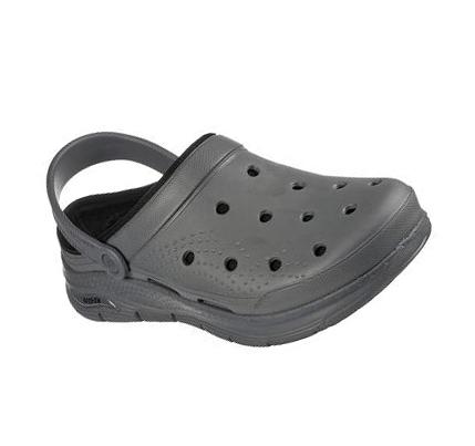 Férfi Skechers Foamies: Arch Fit Bélelt - Chillaxing Papucs Szürke | HU7358A