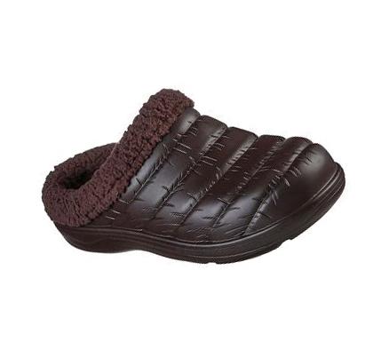 Férfi Skechers Foamies: Cozy Camper Bélelt - Cozy Adventure Papucs Csokoládé | HU7208L