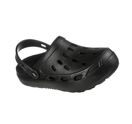 Férfi Skechers Foamies: Swifters - Stay Warm Bélelt Papucs Fekete | HU7108S