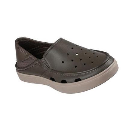 Férfi Skechers Foamies: Vista - Crossroads Slip Ons Khaki | HU40438