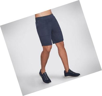 Férfi Skechers GOKNIT PIQUE 9 Inch Rövidnadrág Sötétkék | HU3414L