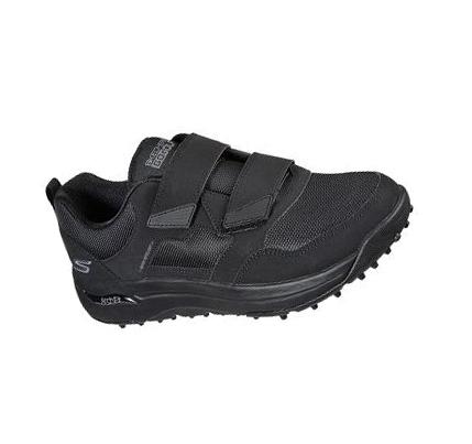 Férfi Skechers GO GOLF Arch Fit - Front Nine Golf Cipő Fekete Szürke | HUI408W