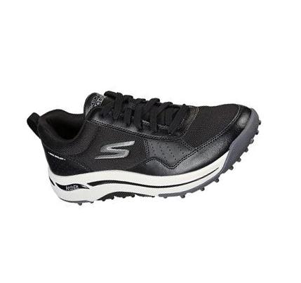 Férfi Skechers GO GOLF Arch Fit - Line Up Golf Cipő Fekete Fehér | HUA5333