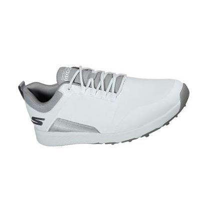 Férfi Skechers GO GOLF Elite 4 - Victory Golf Cipő Fehér Szürke | HUI683E